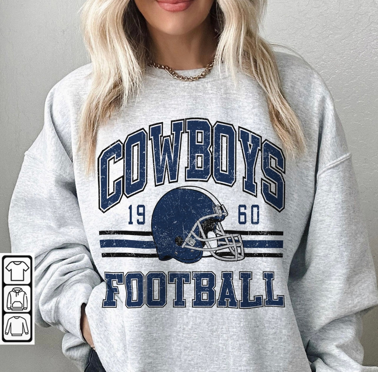 1960 Cowboys Football Sub Crewneck Sweatshirt (Toddler, Youth, Adult) –  Hidden Acres Creations