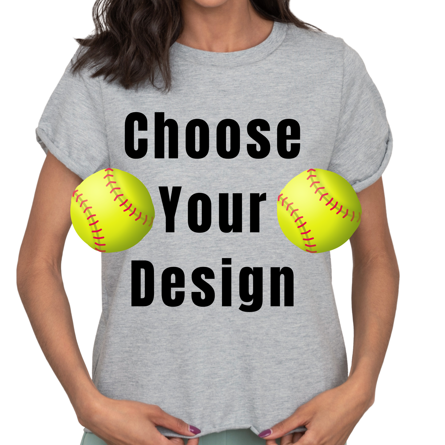 Choose Your Own Softball Design T-Shirt