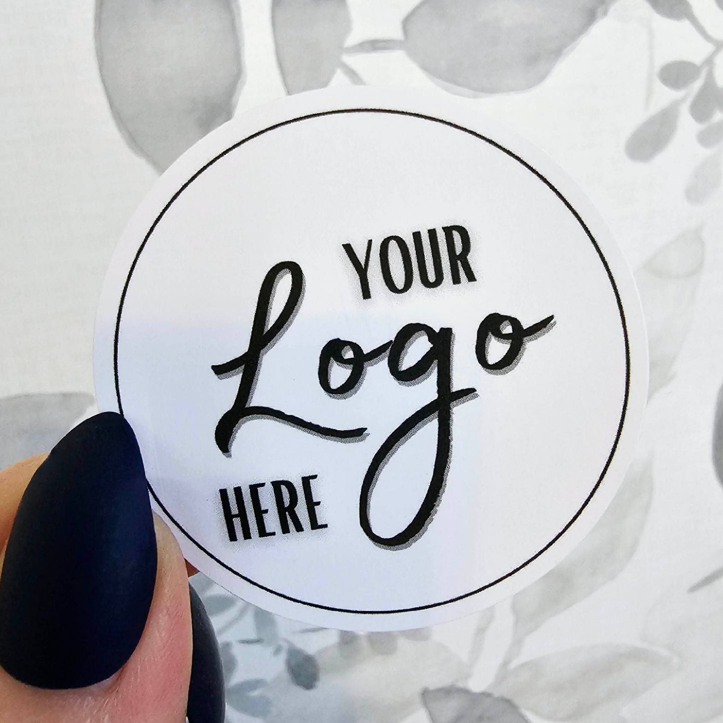 Full Color Custom Logo or Photo Packaging Stickers Labels: Circle / 50 Stickers