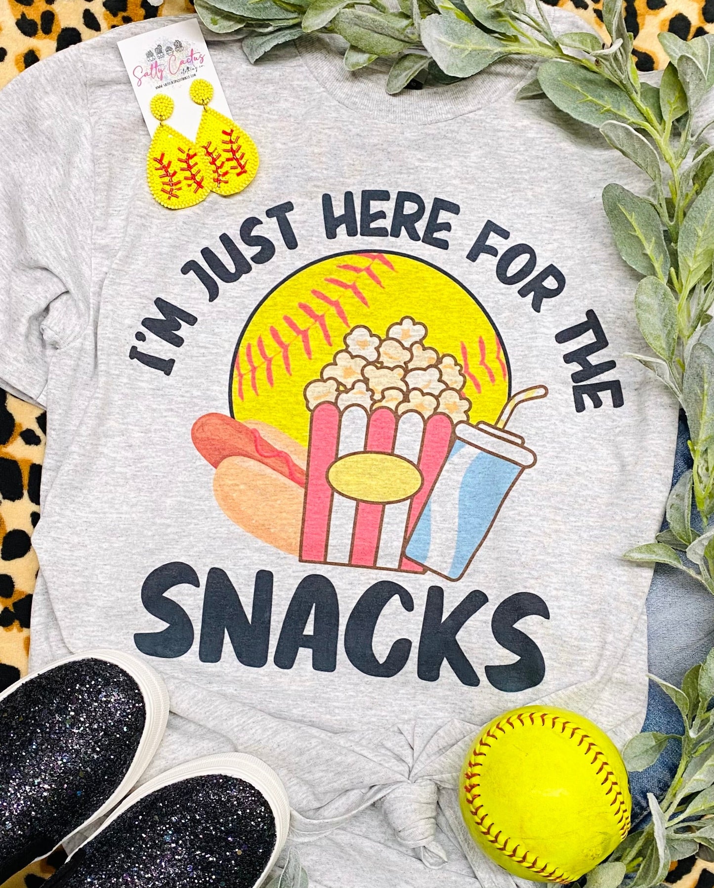 I’m Just Here For The Snacks Softball/Baseball