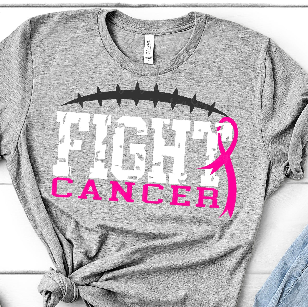 Breast Cancer Awareness Eagles- T-Shirt White / XLarge