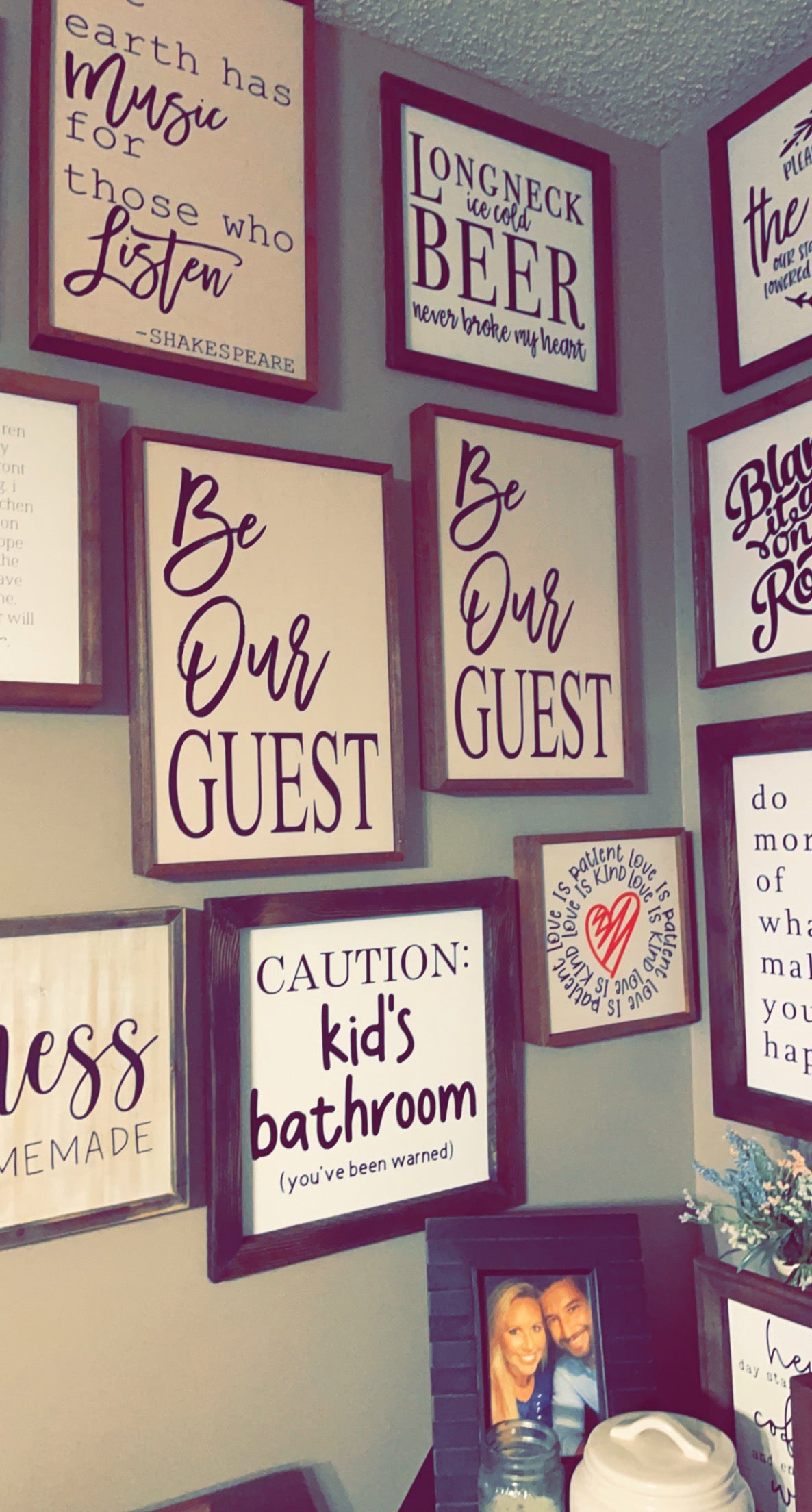 Be Our Guest 12"x18" Wooden Sign