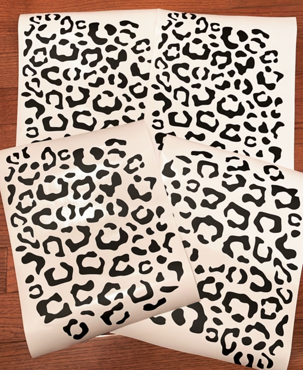 Cheetah/Leopard Animal Print Decal | Car Decal | Car Accessories | Versatile | Permanent Vinyl | Matte Black |You trim to fit