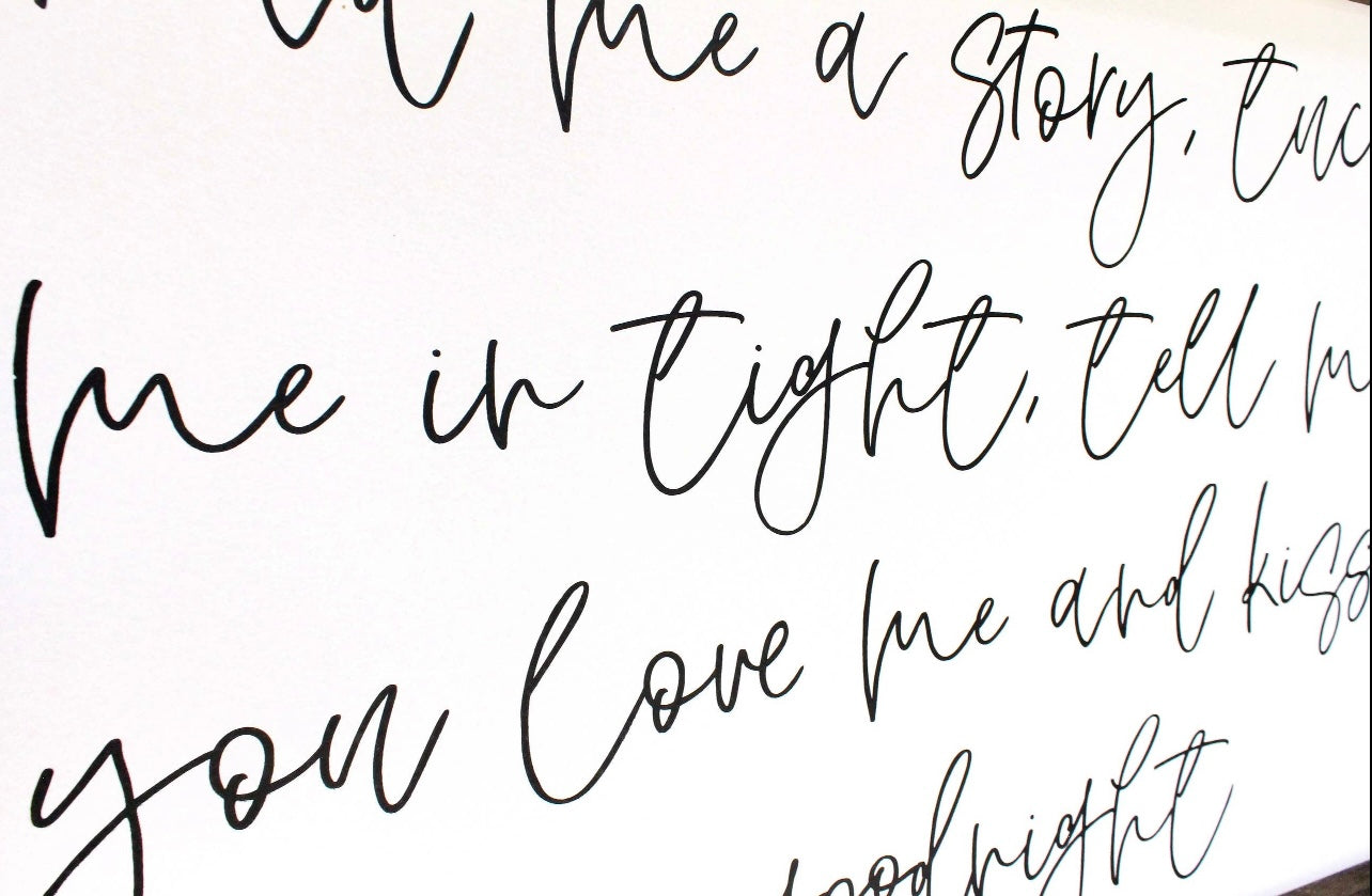 Read Me A Story 24"x36" Nursery Decor