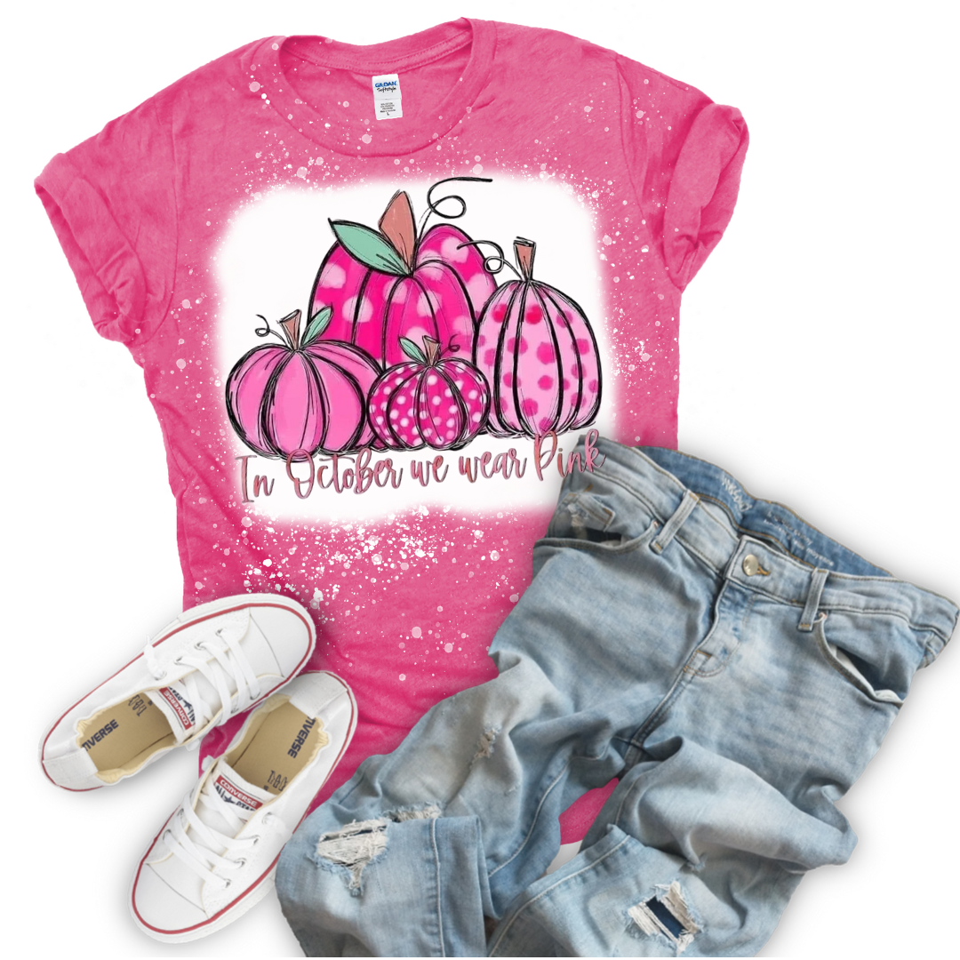 Pumpkin Pink Breast Cancer Awareness Tee