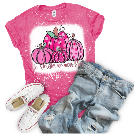 Pumpkin Pink Breast Cancer Awareness Tee