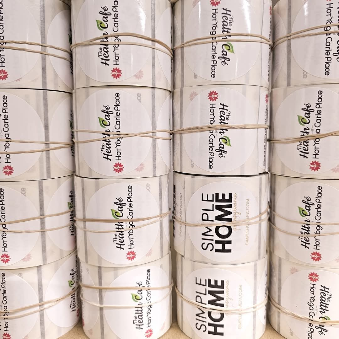 Full Color Custom Logo or Photo Packaging Stickers Labels: 250 Stickers / Circle