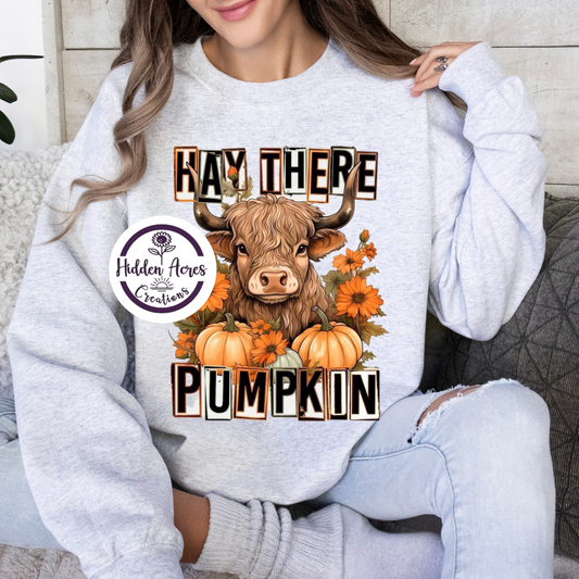 Hay There Pumpkin Sub Crewneck (Toddler,Youth,Adult)