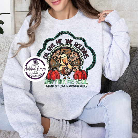 Wanna Get lost in Pumpkin Rolls Sub Crewneck (Toddler,Youth,Adult)
