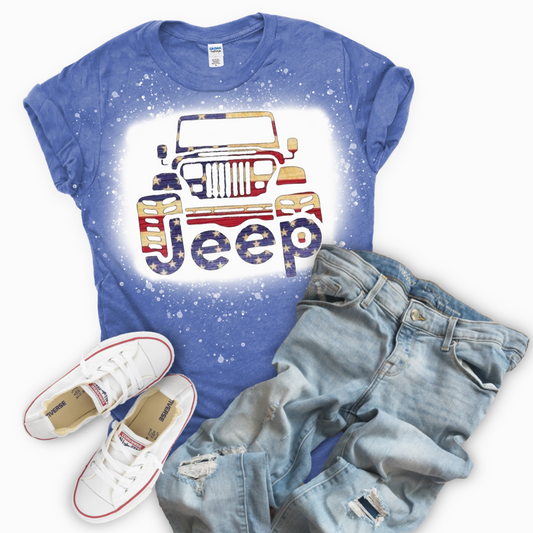Red, White and Blue Off Road Adventures Tee