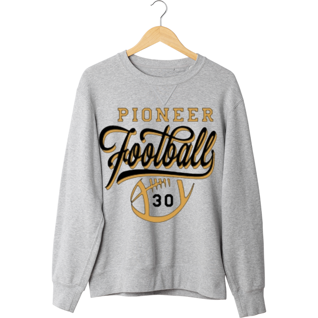 Pioneer Football Custom Number Crewneck