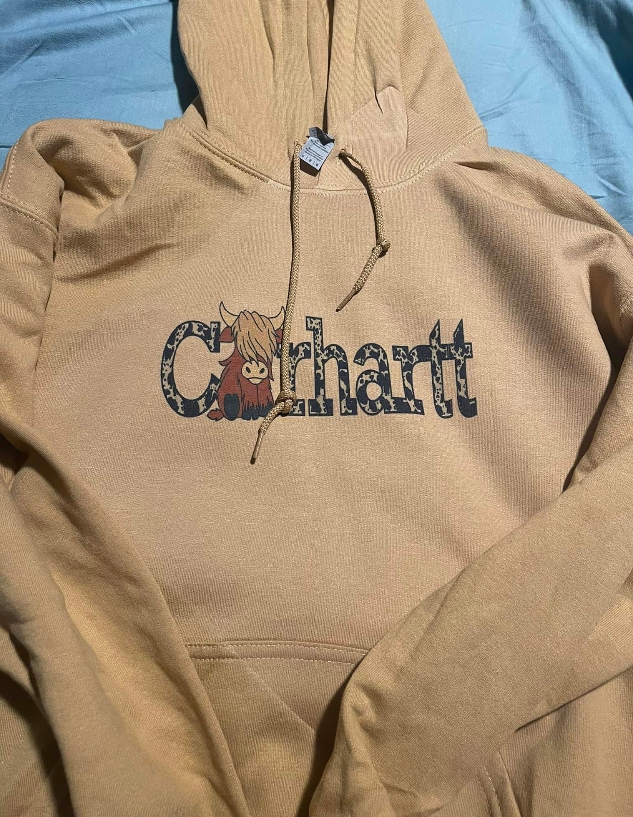 Cowprint DTF  Crewneck or Hoodie