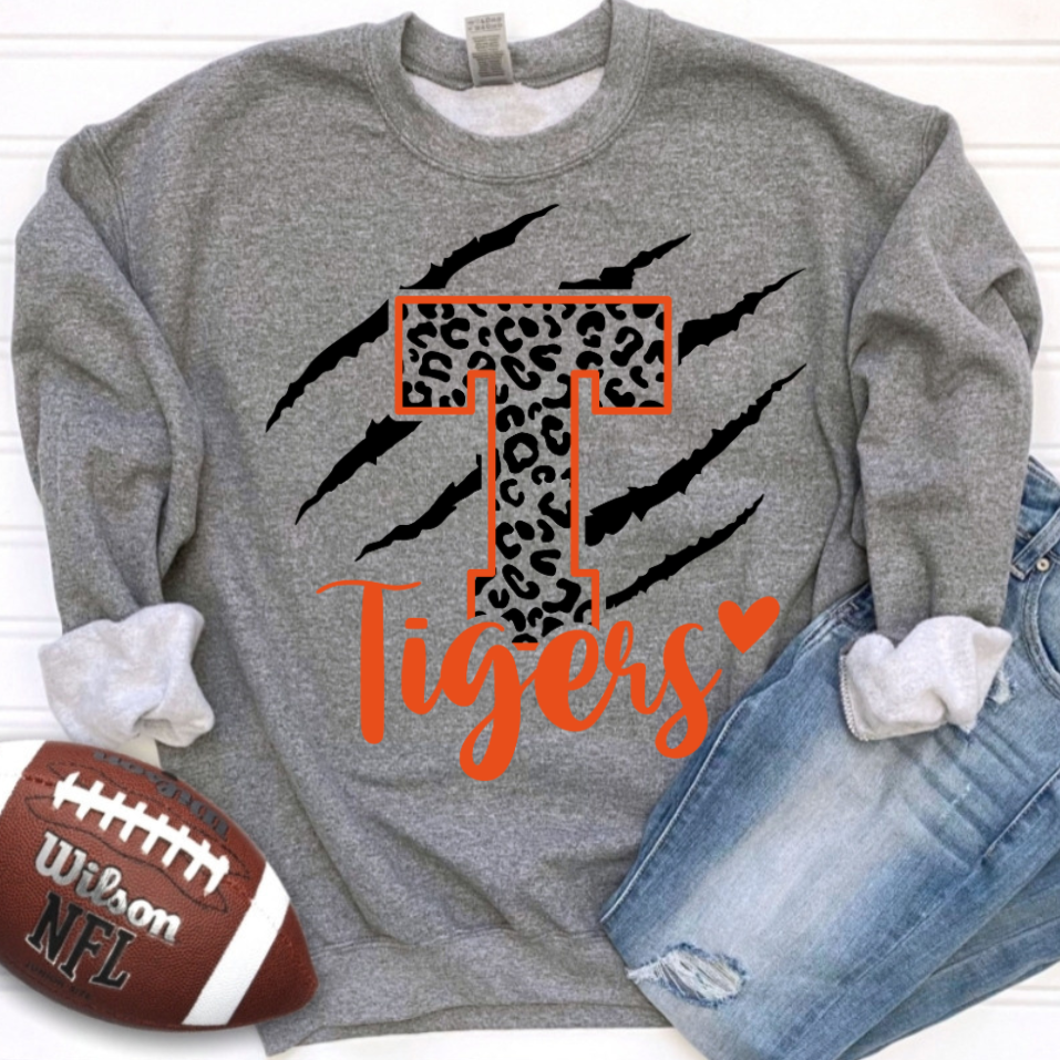 Tigers Claw DTF Crewneck (Toddler, Youth, Adult)