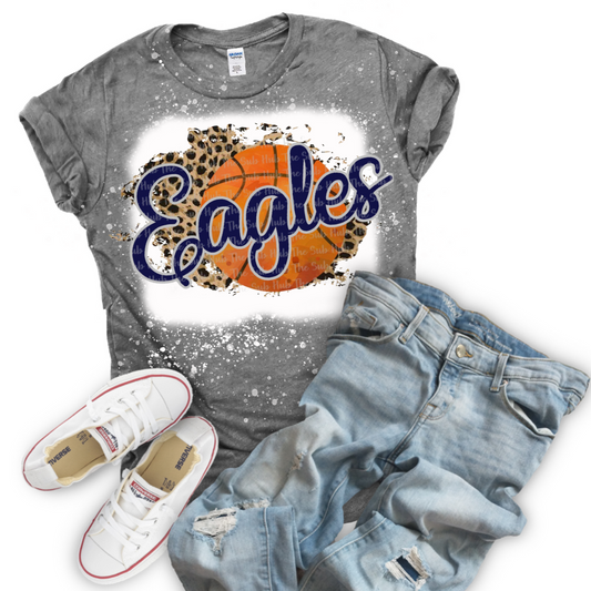 Eagles Basketball Cheetah Tee Shirt