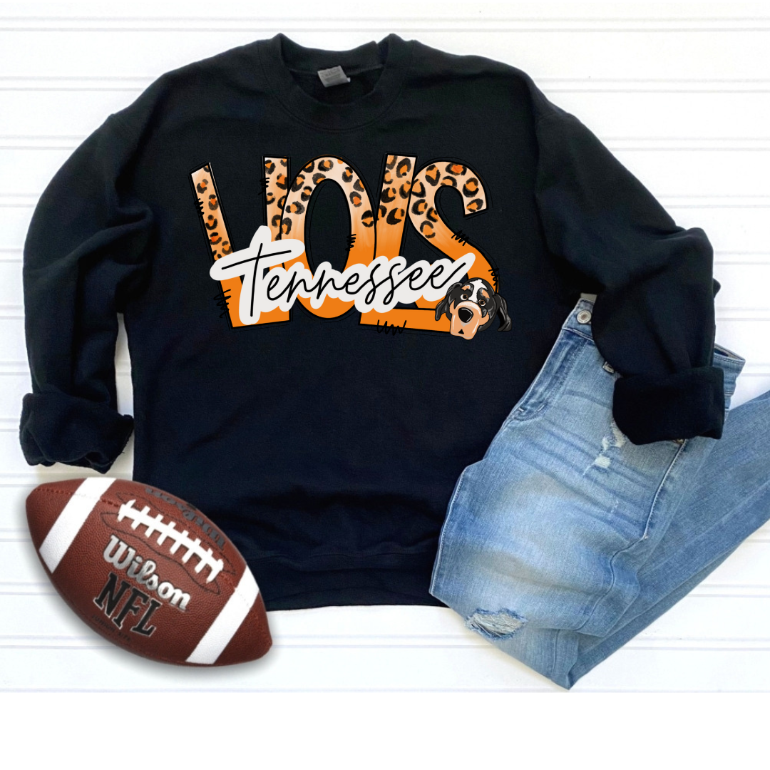 Vols Cheetah Print Crewneck DTF