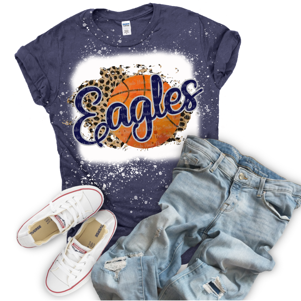 Eagles Basketball Cheetah Tee Shirt