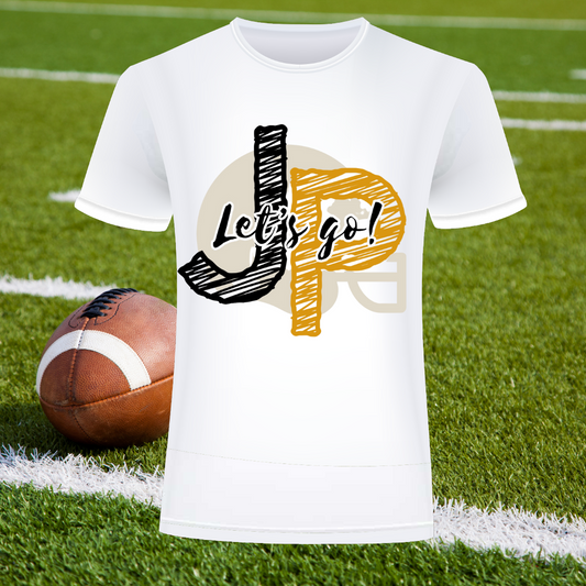 JP Let's Go | Pioneers Football/Cheer Tee Shirt