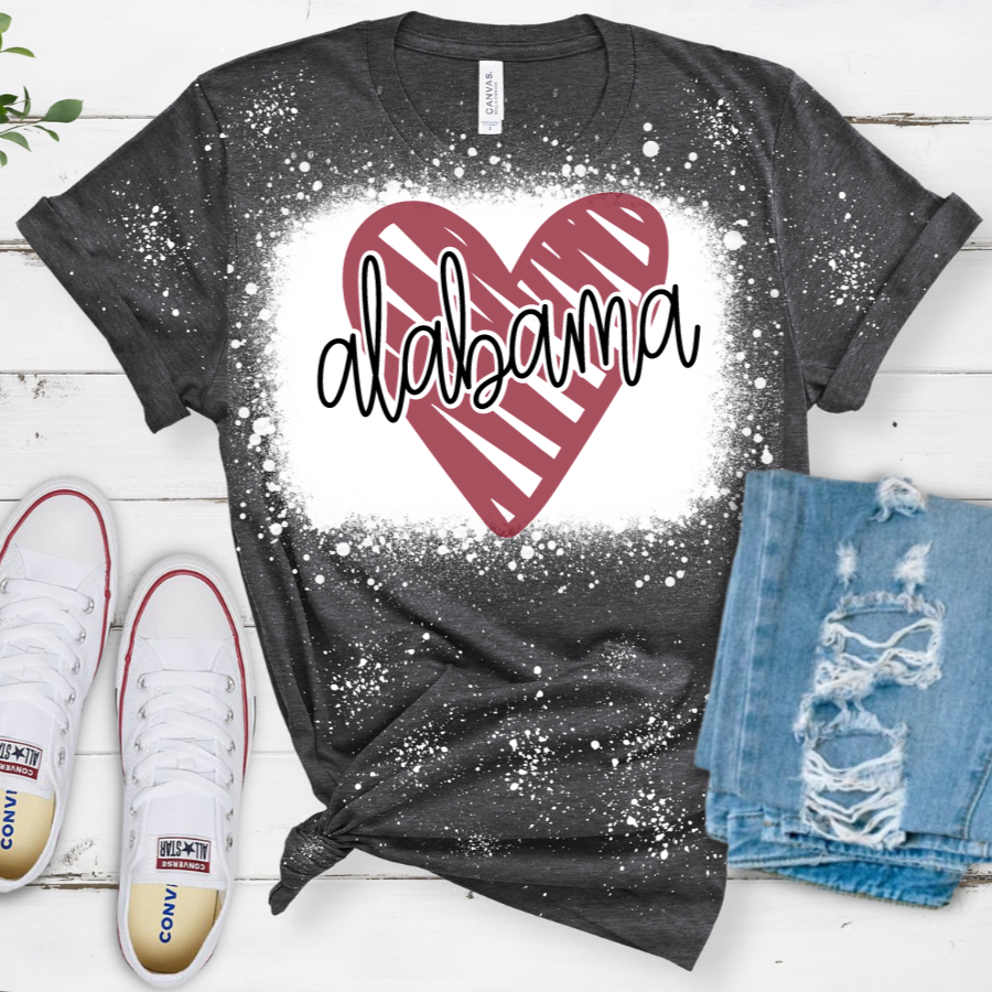 Alabama Heart Tee Shirt