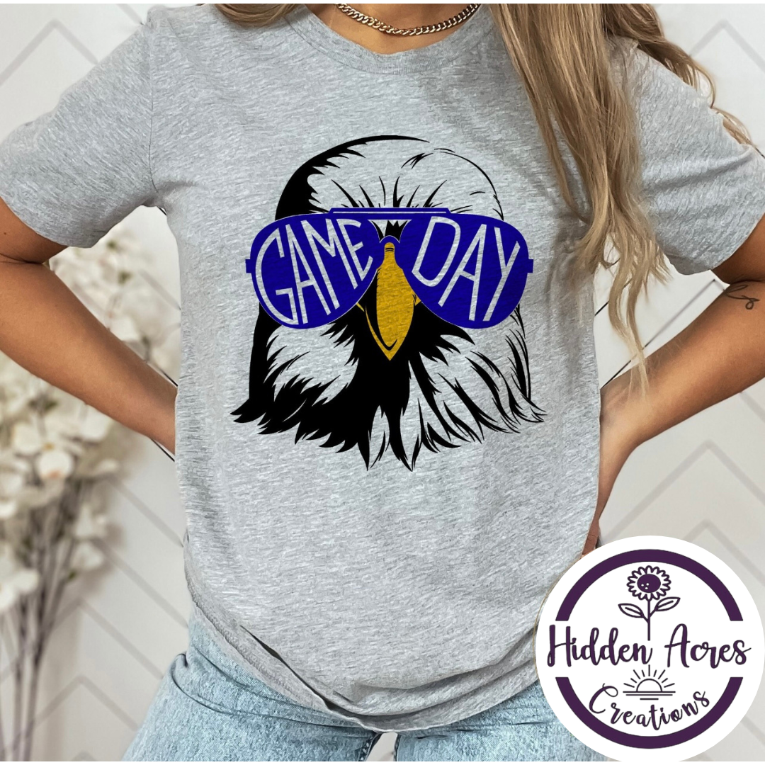 Game Day Sunglasses Eagle Spirit Tee Shirt