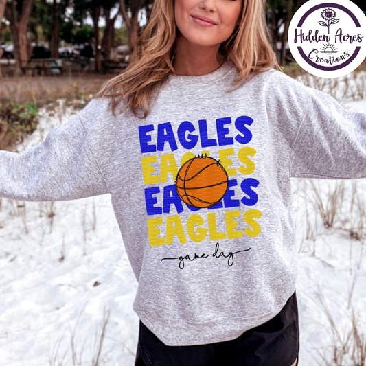 Eagles Basketball Sub Crewneck (Toddler, Youth, Adult)