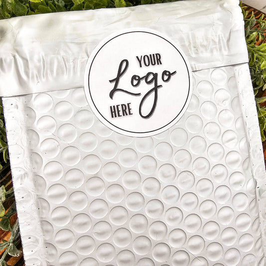 Full Color Custom Logo or Photo Packaging Stickers Labels: Circle / 100 Stickers