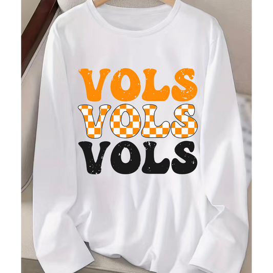 Vols Vols Vols Long Sleeve Tee