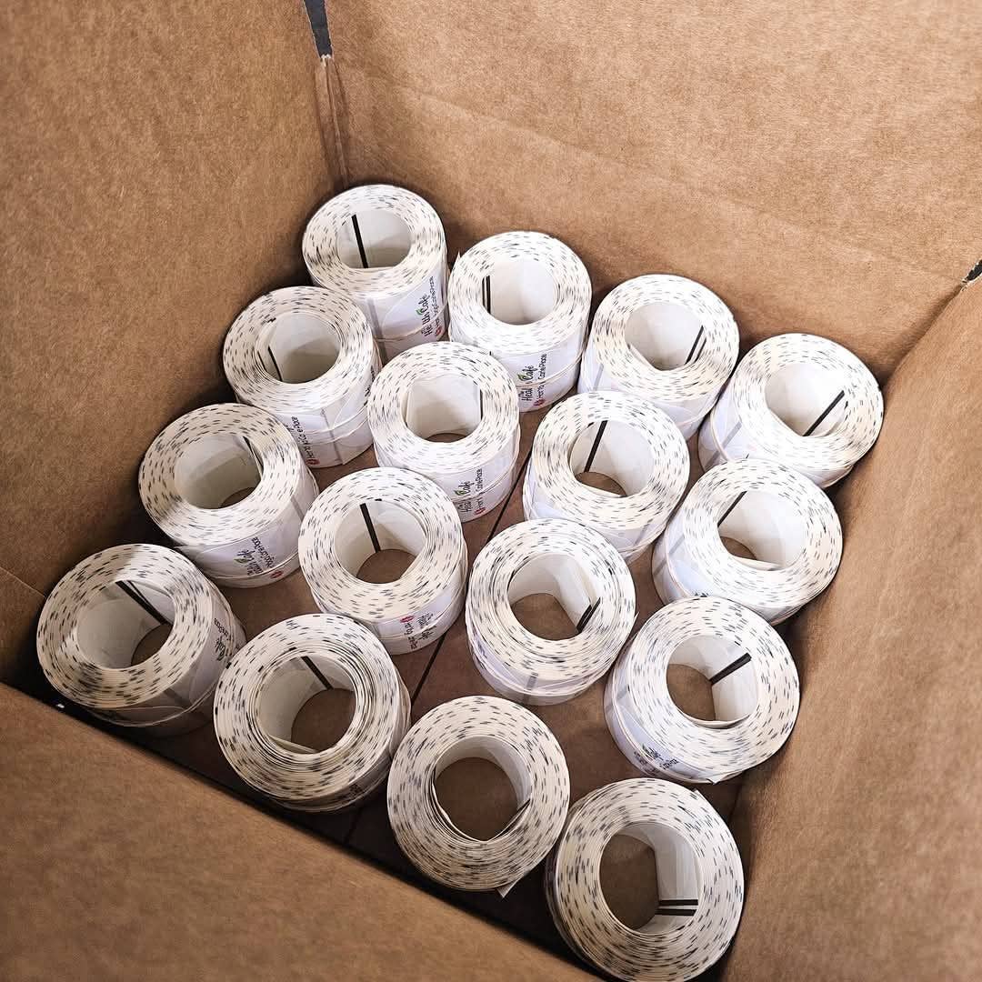 Full Color Custom Logo or Photo Packaging Stickers Labels: 250 Stickers / Circle