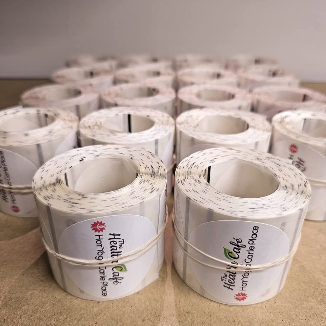 Full Color Custom Logo or Photo Packaging Stickers Labels: 250 Stickers / Circle