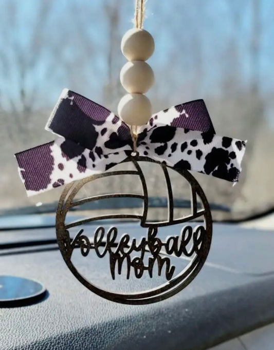 Volleyball Mom Car Charm