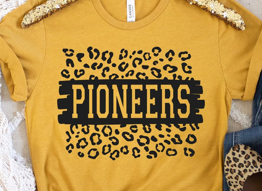 Cheetah Print Brush Pioneers Tee Shirt