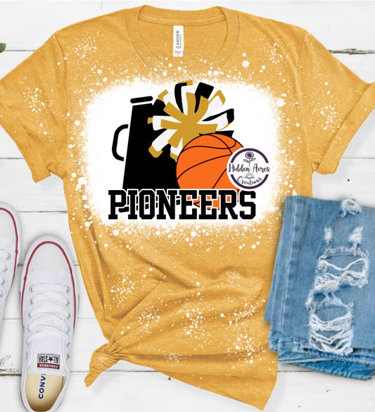 Pioneers Basketball & Cheer Tee Shirt