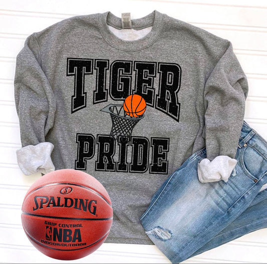 Tiger Pride Basketball Sub Crewneck (Toddler, Youth, Adult)
