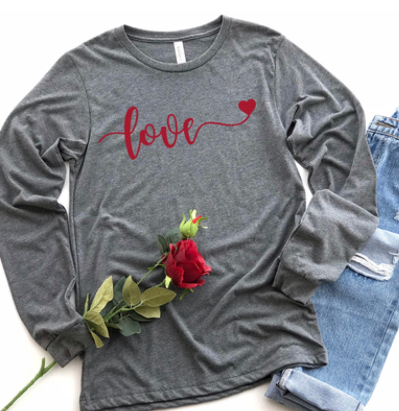 LOVE Valentine Long Sleeve Tee