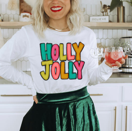 Holly Jolly Long Sleeve Tee