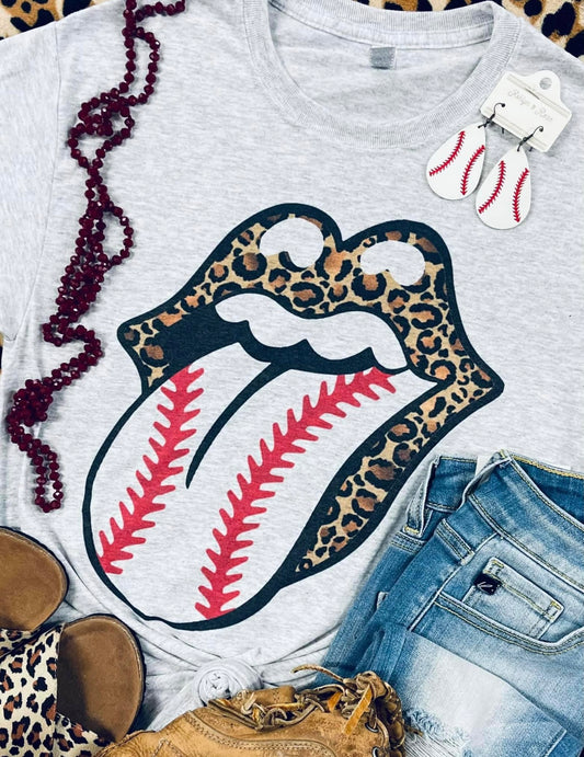 Cheetah Lips Baseball/Softball Tee