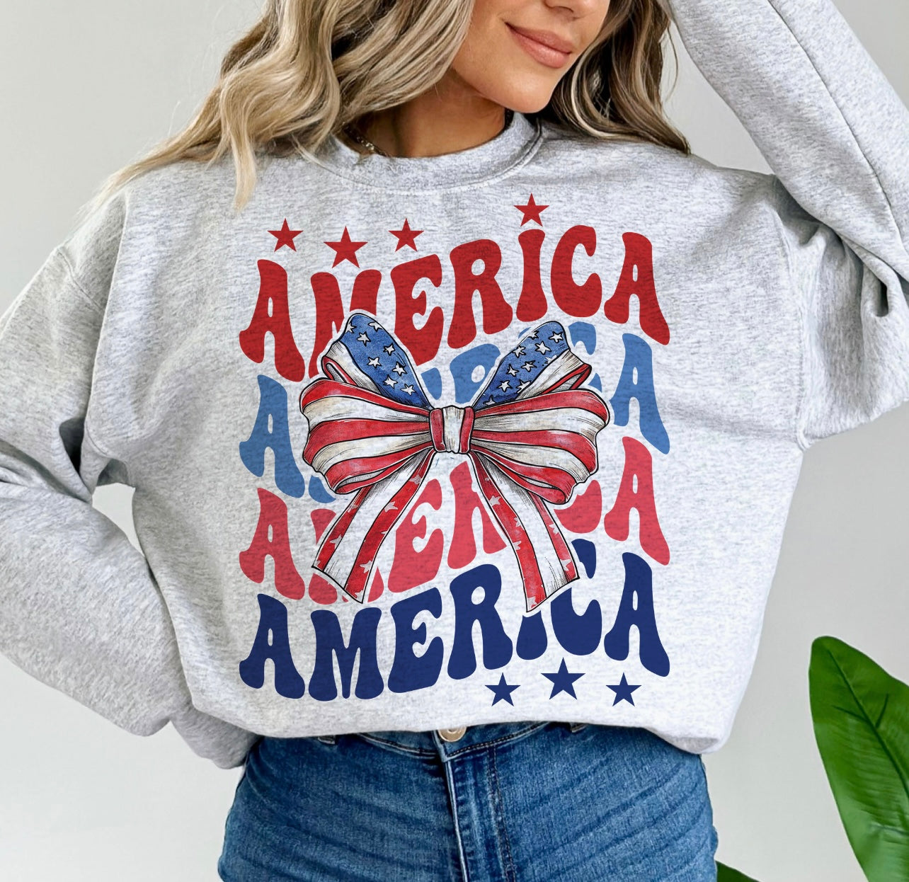 America Bow Tee/Crewneck