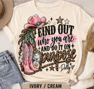 Find Out Who You Are Western Graphic Tee