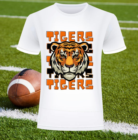 Tigers Tigers Tigers Mascot Tee