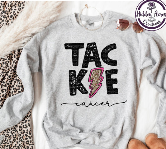 Tackle Cancer | Breast Cancer Awareness Crew Neck