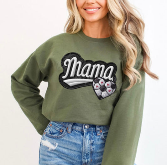 Soccer Mama Heart DTF Crewneck *Choose Your Color
