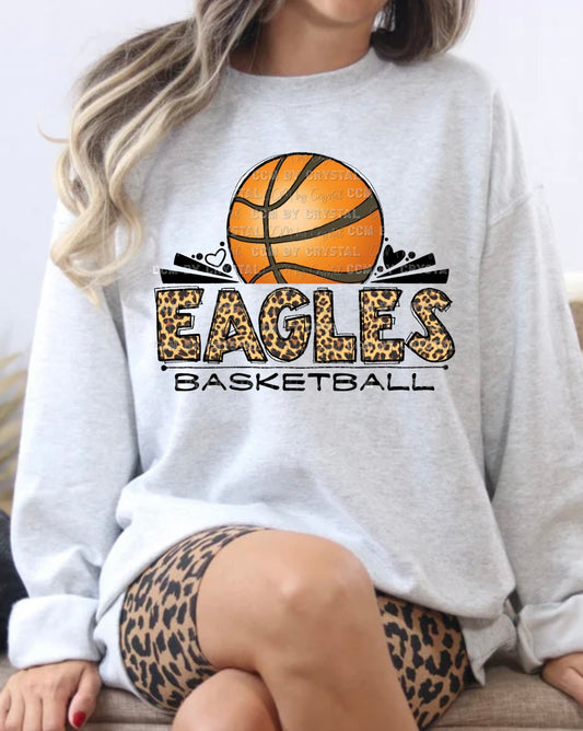 Eagles Basketball Cheetah Sub Crewneck (Toddler\Youth\Adult)