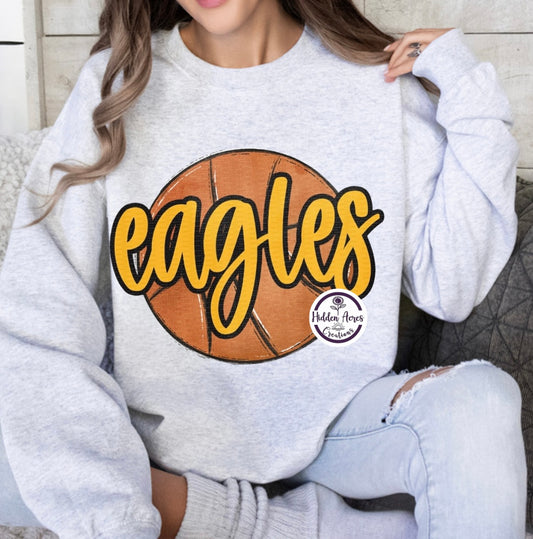 Eagles Basketball Solo Sub Crewneck (Toddler, Youth, Adult)