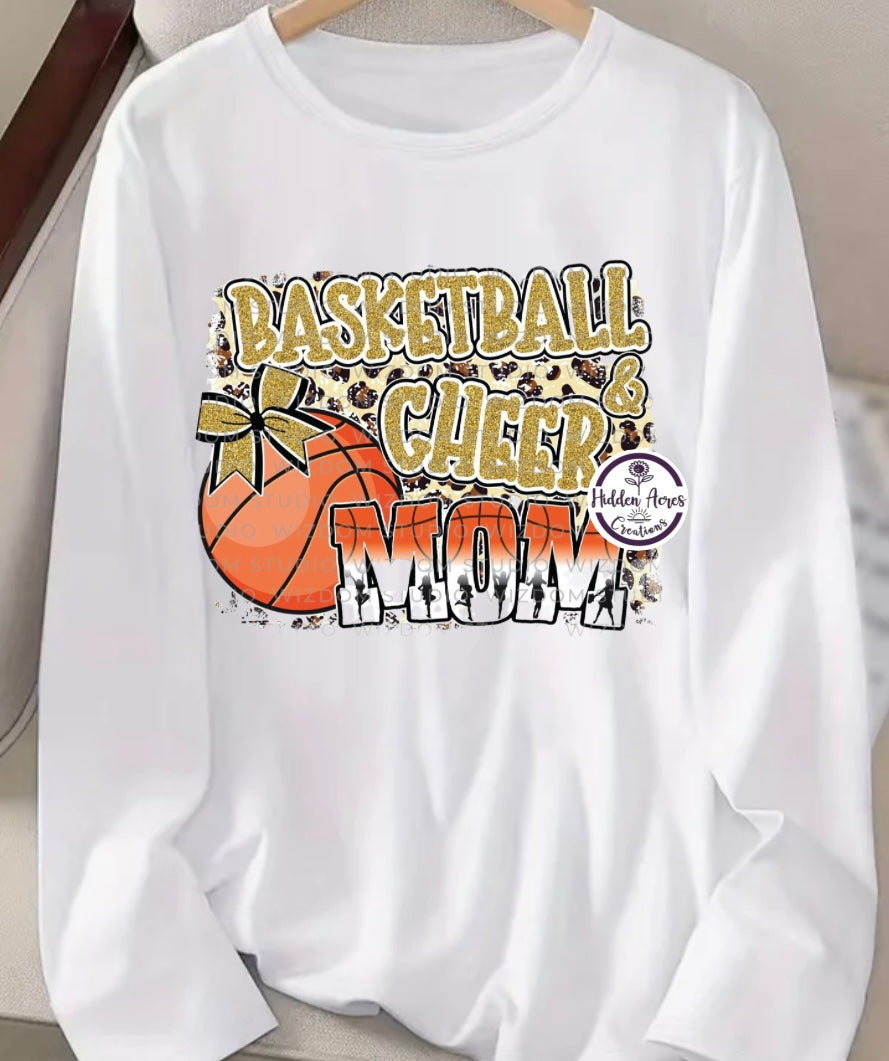 Basketball & Cheer Mom Long Sleeve