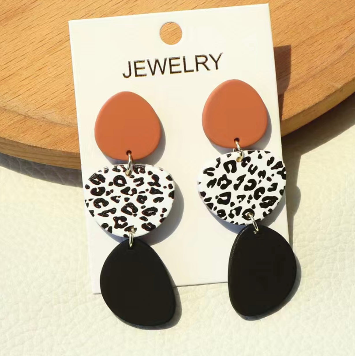 Orange Cheetah Earrings Orange Cheetah Earrings