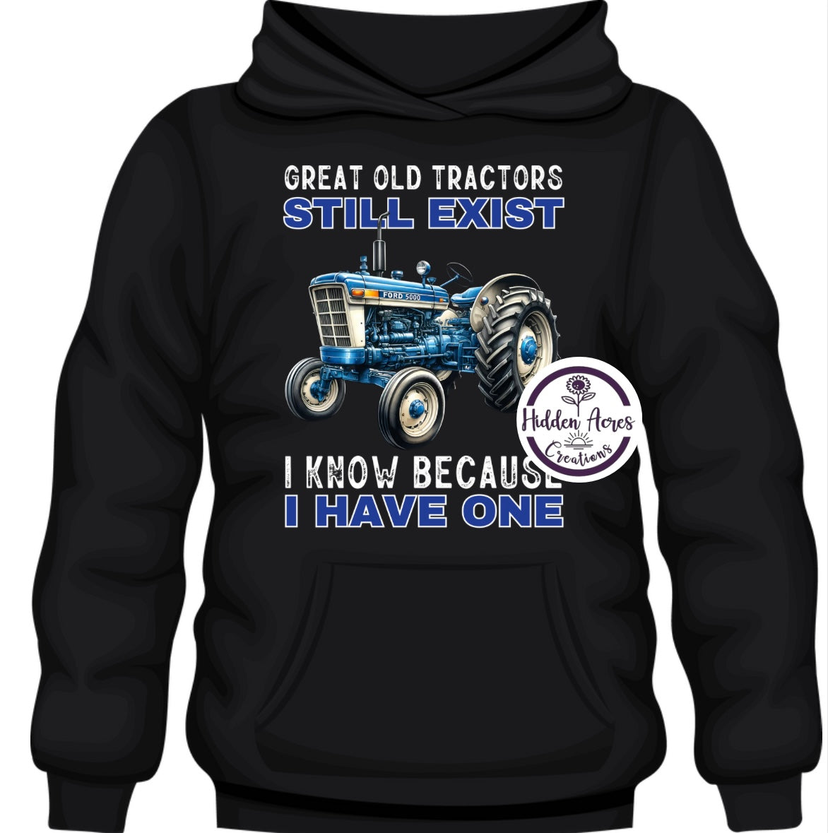 Great Old Tractors Ford 5000 DTF Tee Shirt or Hoodie