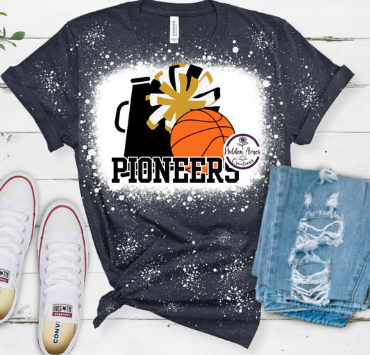 Pioneers Basketball & Cheer Tee Shirt
