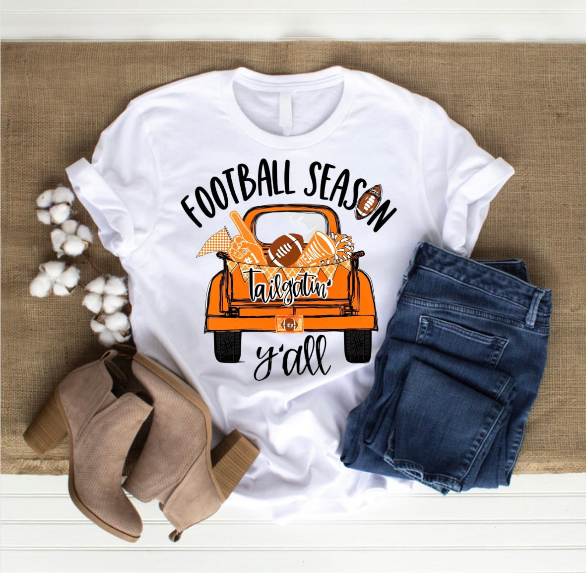 Football Season Y’all |  Tennessee Tee - | TN Vols Shirt