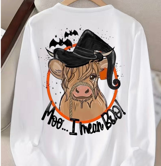 Moo, I mean boo Sub Long Sleeve Tee