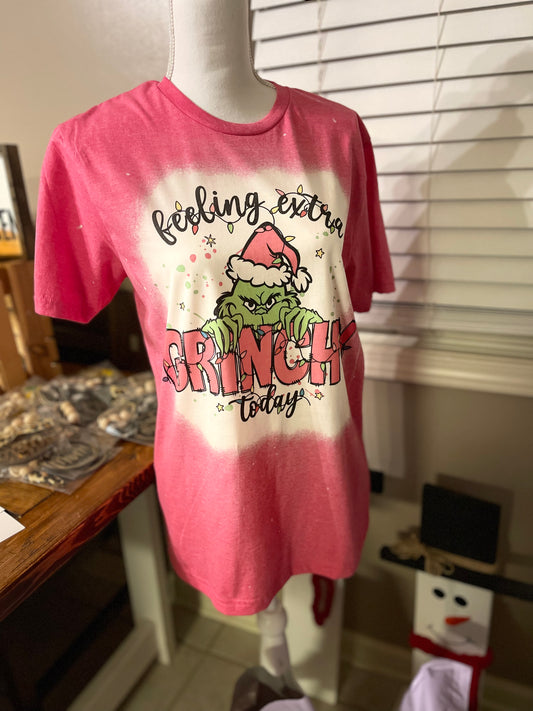 Feeling Extra Grnch Bleached Tee