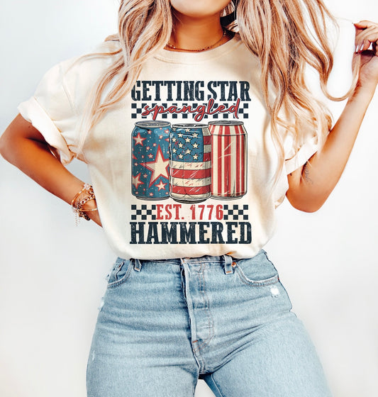 Star Spangled Hammered Tee/Crewneck